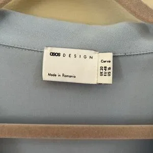 ASOS | Dresses | Elegant Blue Wrap Dress | Poshmark